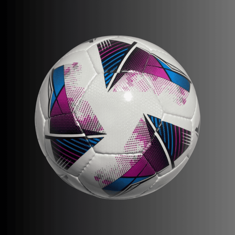 Premium hand-stitched soccer ball with synthetic leather panels